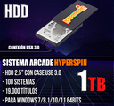 HYPERSPIN DISCO HDD 1TB 2.5" 92 SISTEMAS 16.000 TITULOS