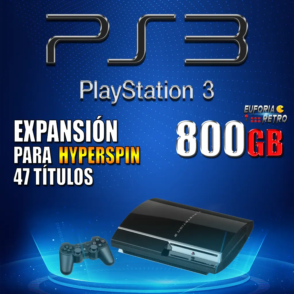 EXPANSIÓN PLAYSTATION 3 800GB | PARA AGREGAR A HYPERSPIN
