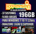 HYPERSPIN 196GB 37 SISTEMAS 9.000 TITULOS PC O NOTEBOOK BAJOS RECURSOS