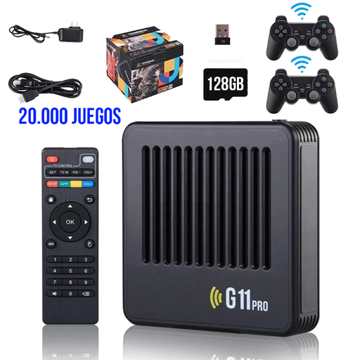 CONSOLA RETRO G11 PRO 128GB 20.000 JUEGOS CON EMUELEC PERSONALIZADO - MICRO SD KINGSTOM