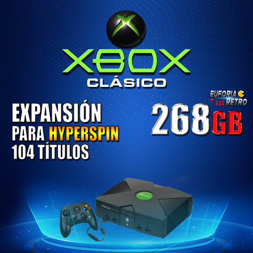 EXPANSIÓN XBOX CLÁSICO 268GB | PARA AGREGAR A HYPERSPIN