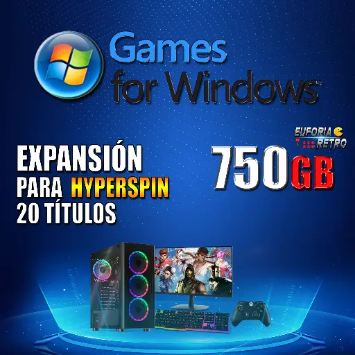 EXPANSIÓN PC GAMES 750GB | PARA INTEGRAR A HYPERSPIN