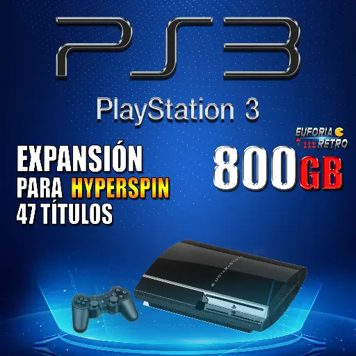 EXPANSIÓN PLAYSTATION 3 800GB | PARA AGREGAR A HYPERSPIN
